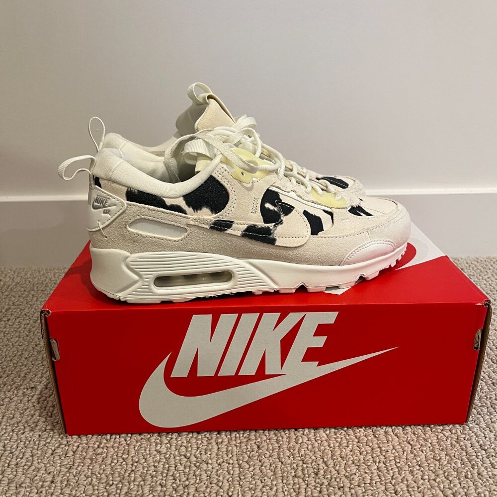Nike Air Max 90 Futura Cow Print Women's Sz 8.5 BNIB Deadstock - Picture 5 of 13